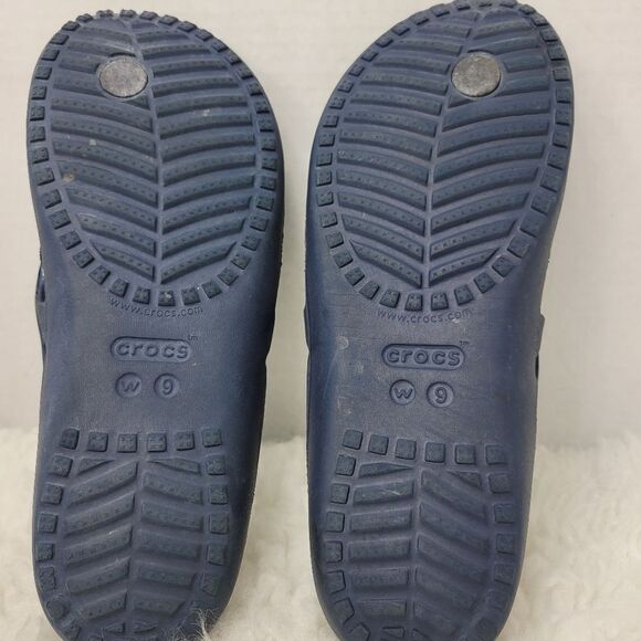 Crocs Kadee  Flip Flop Sandals Womens Size 9 Comfort Tie Dyed Blue - Picture 10 of 10